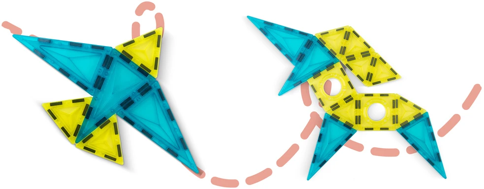 Magnetinių kaladėlių bokštas RK-768 Ricokids