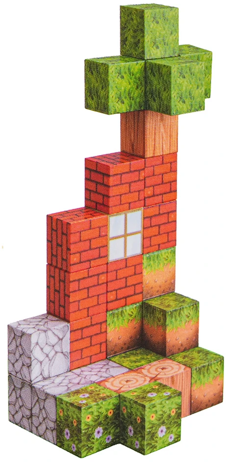 Magnetinių kubelių rinkinys 384 vnt
