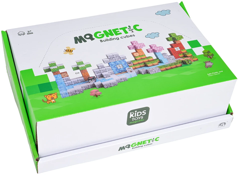 Magnetinių kubelių rinkinys 384 vnt