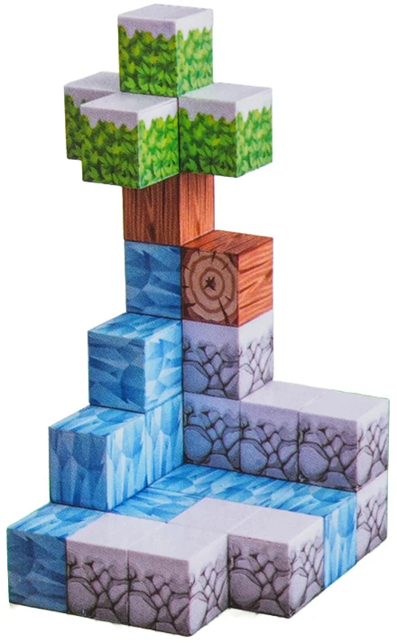 Magnetinių kubelių rinkinys 384 vnt
