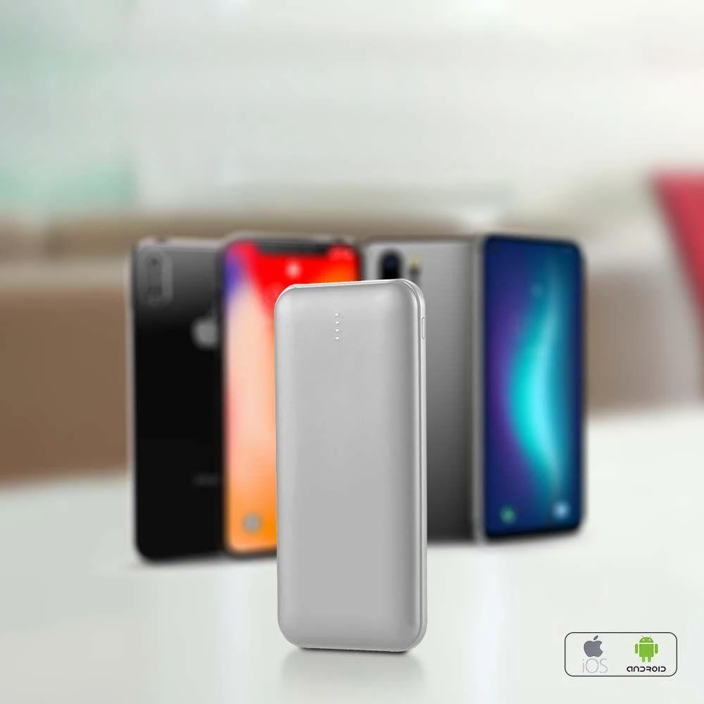 Maitinimo blokas V-TAC 10000mAh sidabrinis