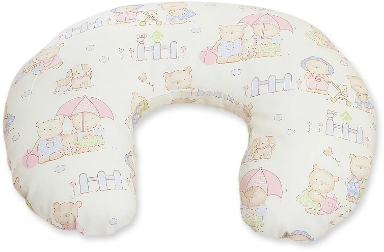 Žindymo pagalvė su meškučių raštu, nuimamu užvalkalu – Teddy Bear Family