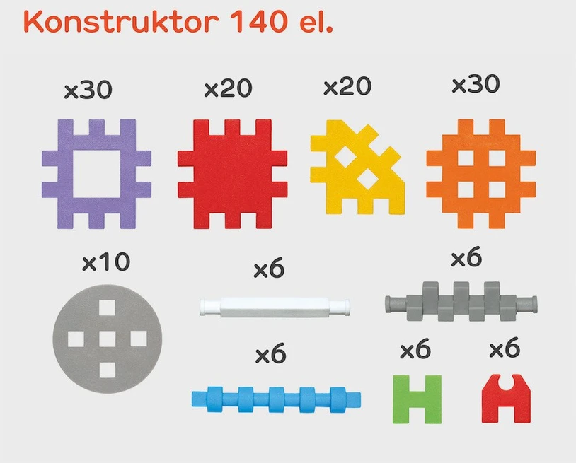 Marioinex Mini vaflinės statybinės plytos 140 vnt.