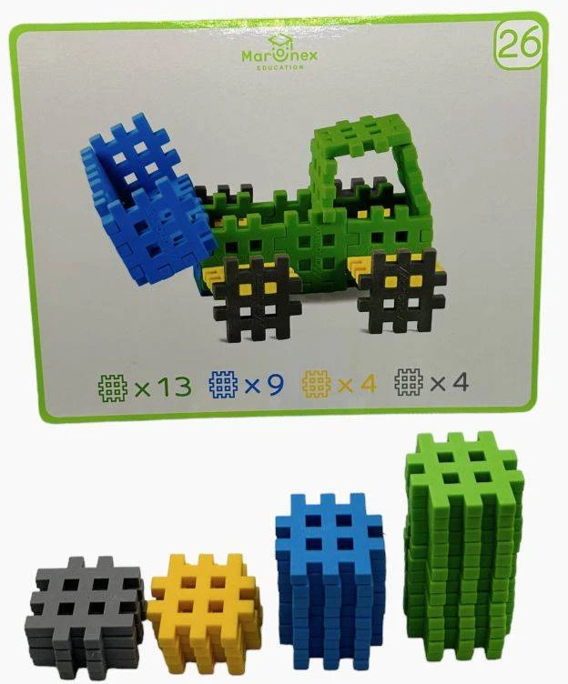 Marioinex Konstrukciniai blokeliai Mini Waffle Edu, 500 d.