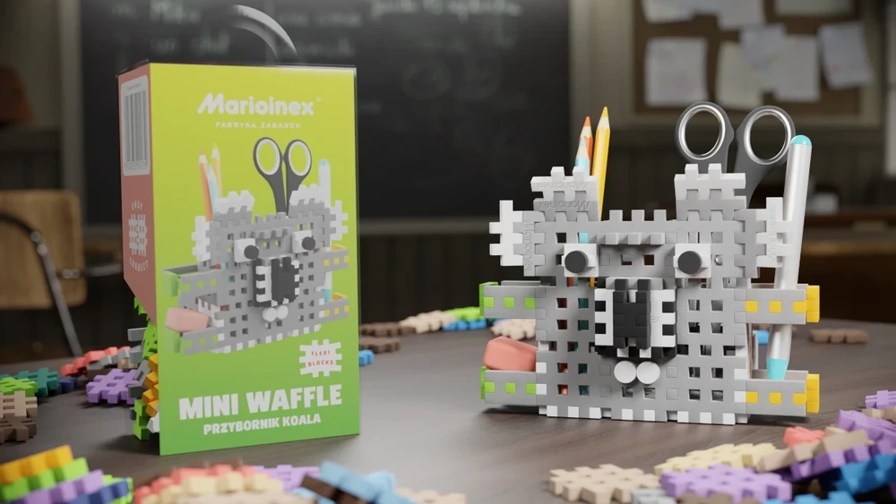 MARIOINEX 905739 Mini vaflis - Koala įrankių dėžė 70 vnt.