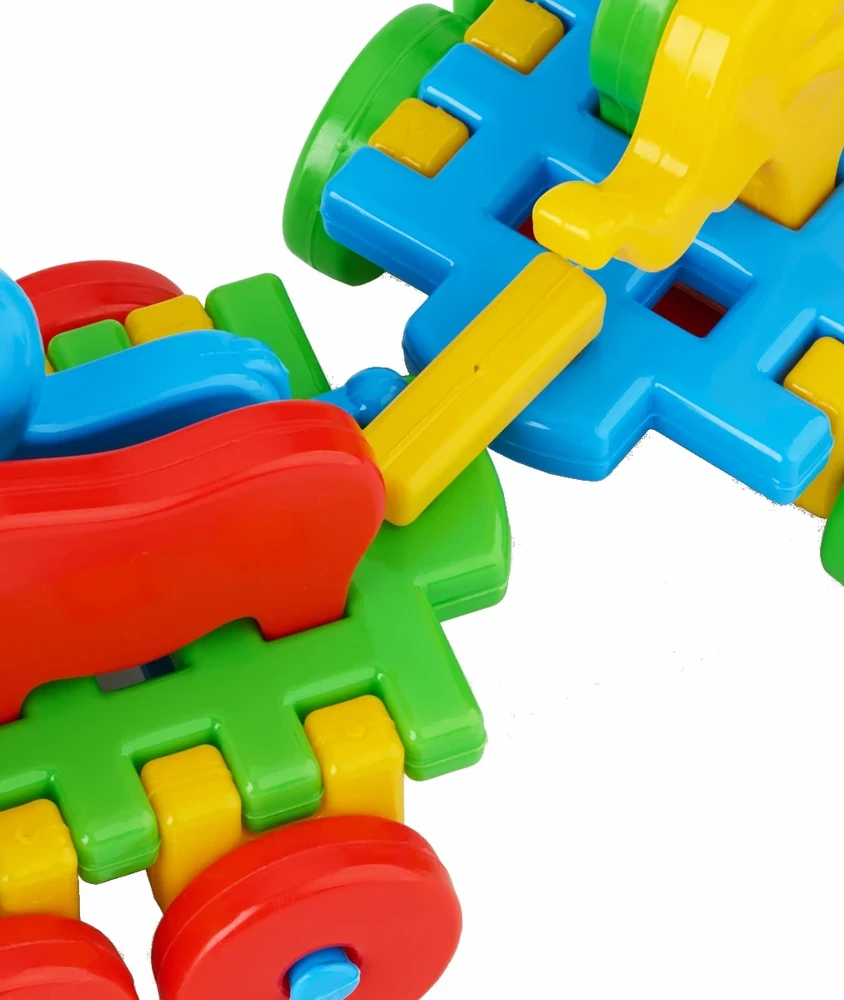 Marioinex Mini Waffle konstrukciniai žaisliniai kaladėlės vaikams nuo 2 metų, 300 dalių, spalvotos