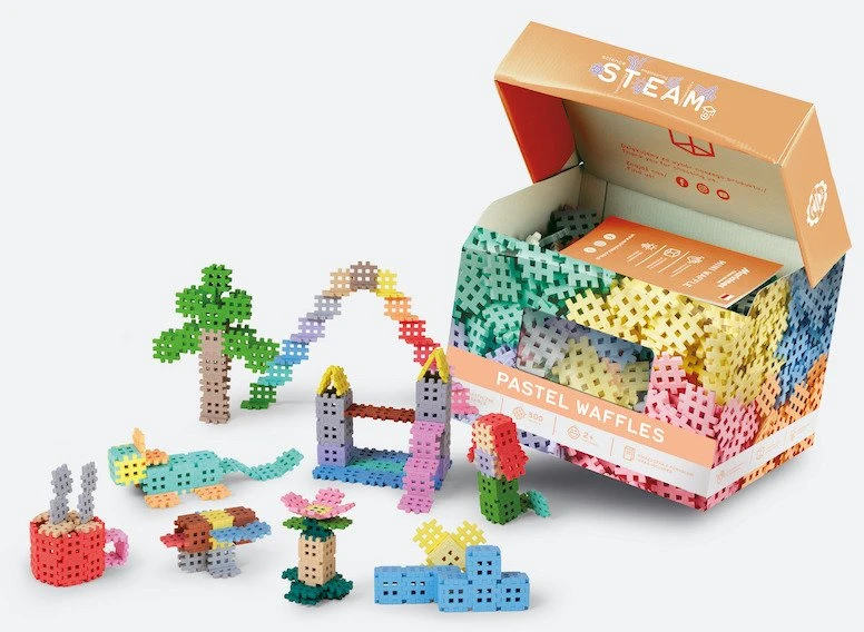 Konstruktorius Waffle Mini Pastel Konstruktorius 500 Elementas