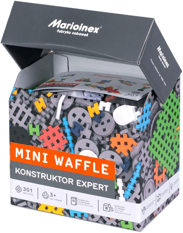 Marioinex Vafliai blokuoja „Mini Konstruktor“ ekspertą 301 PCS