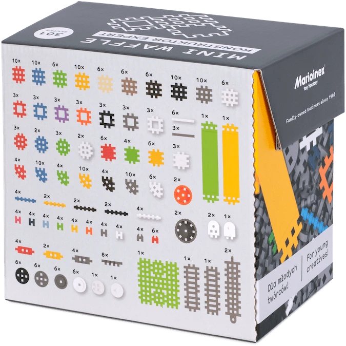 Marioinex Vafliai blokuoja „Mini Konstruktor“ ekspertą 301 PCS