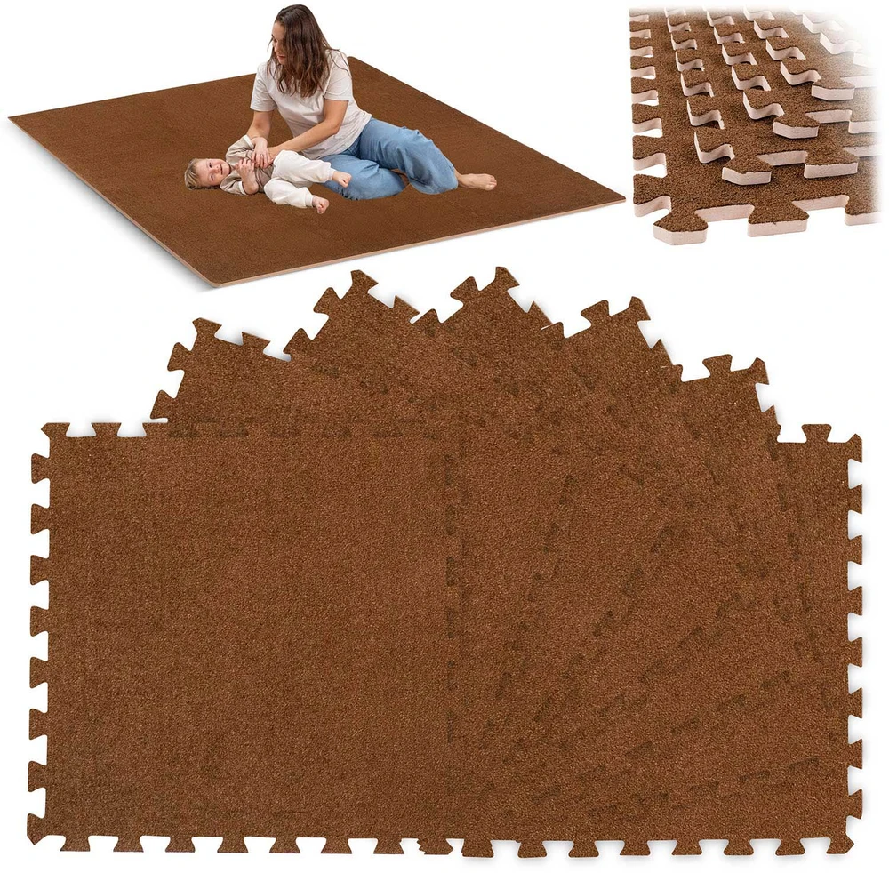 Dėlionės kilimėlis iš porolono 180 x 120 cm Massido 6 vnt