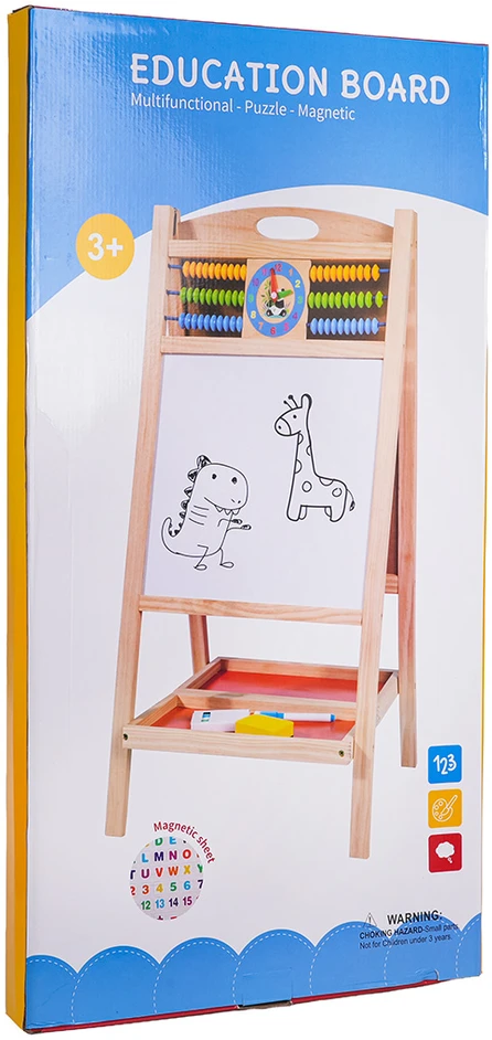 Medinė lenta su abaku ir priedais
