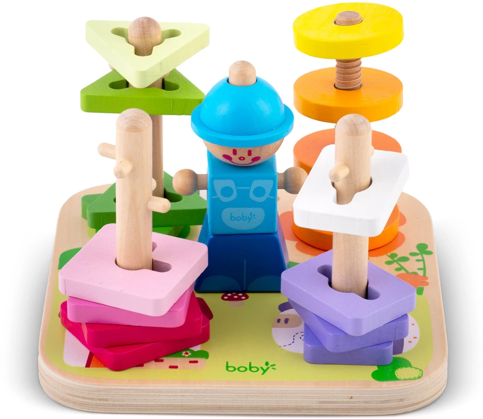Medinė žaislinė rūšiuoklės dėlionė RK-866 Ricokids
