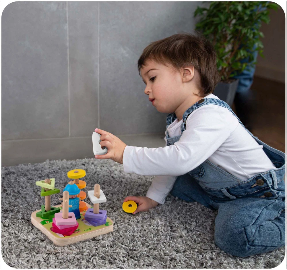 Medinė žaislinė rūšiuoklės dėlionė RK-866 Ricokids