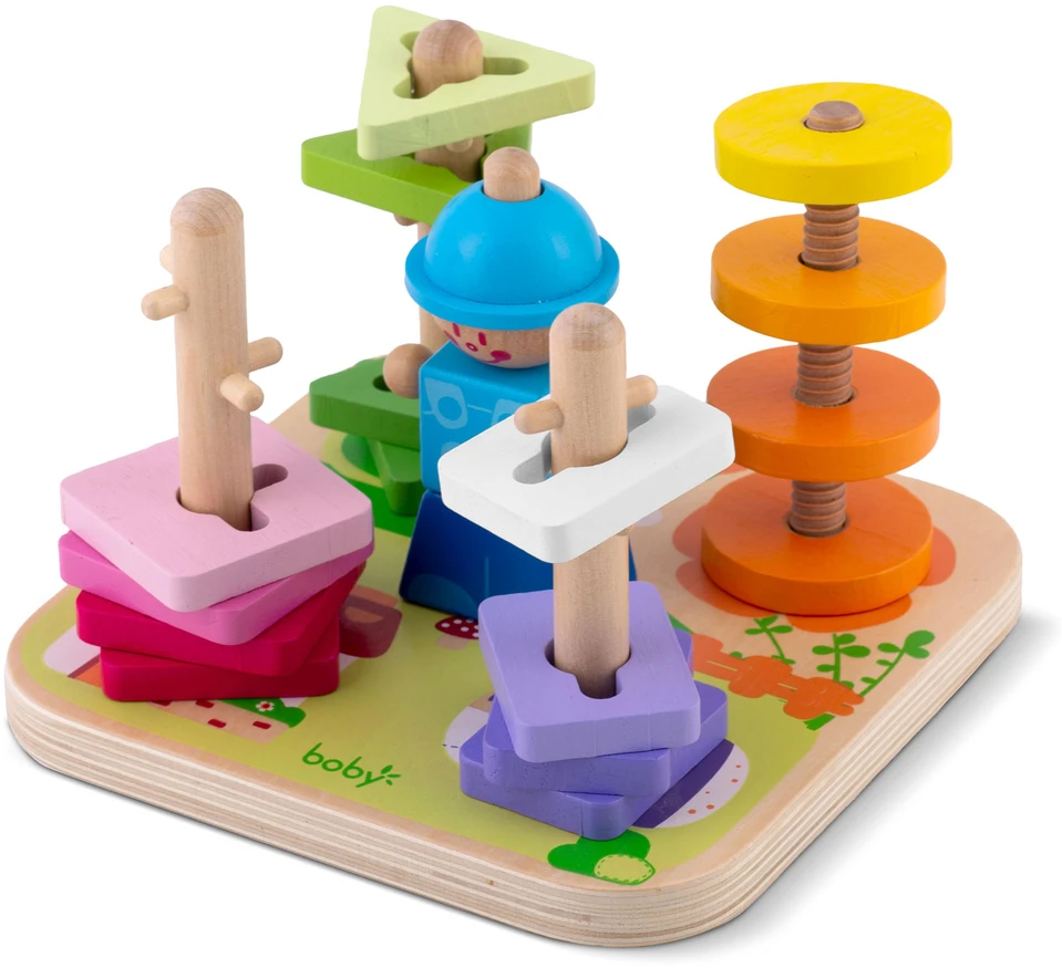 Medinė žaislinė rūšiuoklės dėlionė RK-866 Ricokids