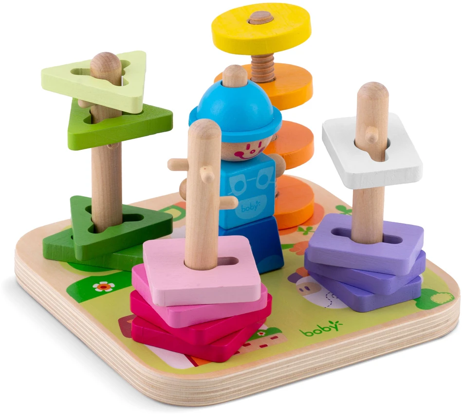 Medinė žaislinė rūšiuoklės dėlionė RK-866 Ricokids
