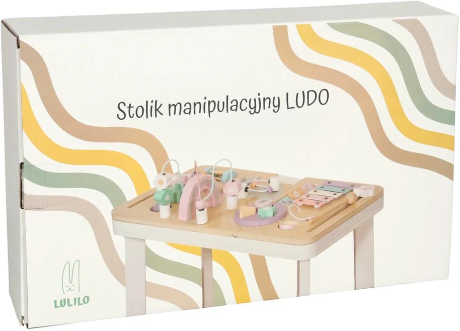 KIK Lulilo montessori pastelinis manipuliacinis stalas