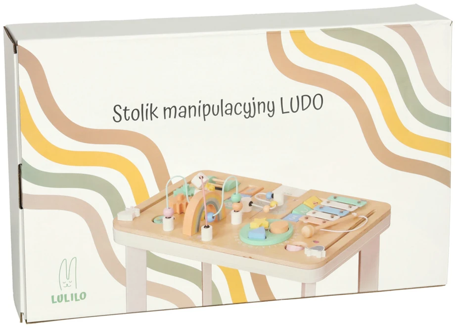 Lulilo montessori spalvotas manipuliacinis stalas