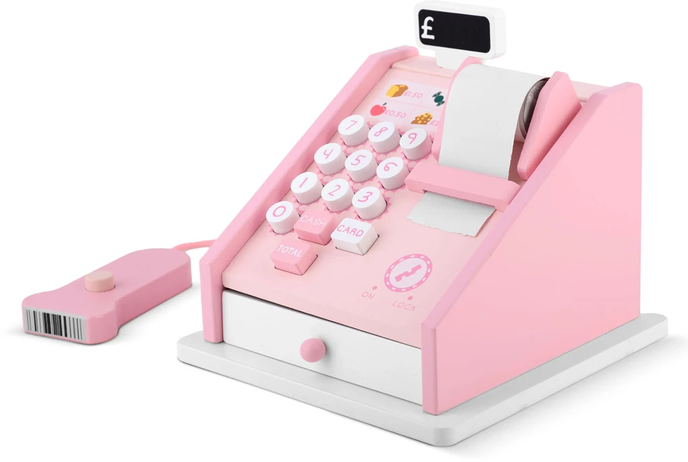 Medinis žaislinis kasos aparatas RK-868 Ricokids