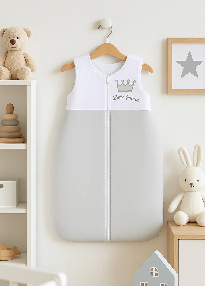 Medvilninis miegmaišis vaikams 6-12 mėn., visų sezonų, TOG 2.5, pilkas Little Prince