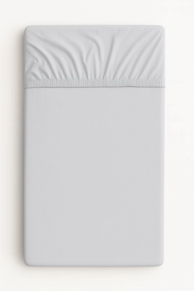 My Sweet Baby Medvilninė paklodė 120x60 cm pilka