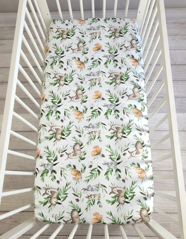 My Sweet Baby Paklodė kūdikiui su miško gyvūnais, medvilninė, 120x60 cm