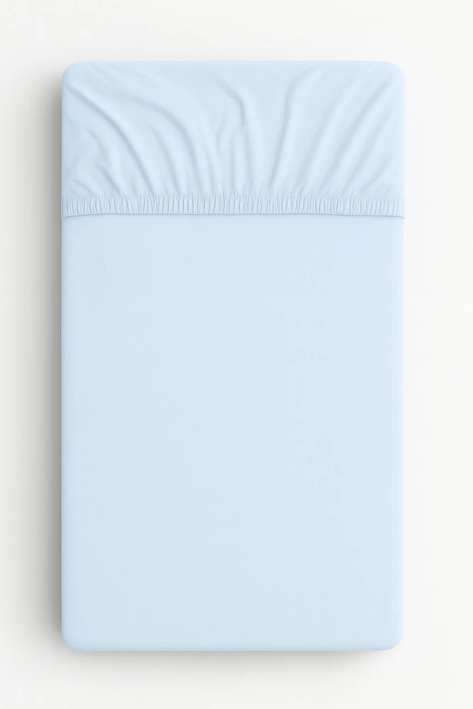 My Sweet Baby Medvilninė paklodė 120x60 cm mėlyna
