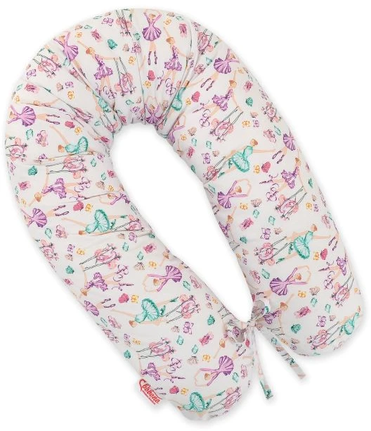 Ilga medvilninė pagalvės užvalkalas nėščiosioms Ballerinas lilac