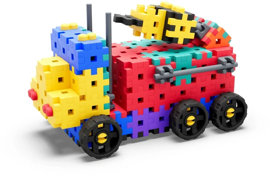 Meli Basic Constructor 100 dalių konstruktorius vaikams nuo 3 metų, lavina kūrybiškumą ir smulkiąją motoriką