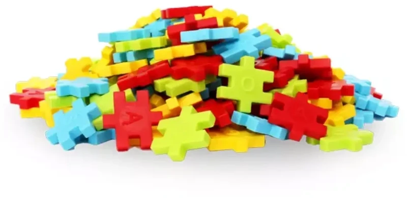 Meli Construction Blocks Waffles Basic Letters 1200-pieces with letters ZA5668