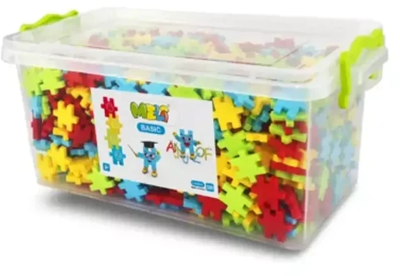 Meli Construction Blocks Waffles Basic Letters 1200-pieces with letters ZA5668