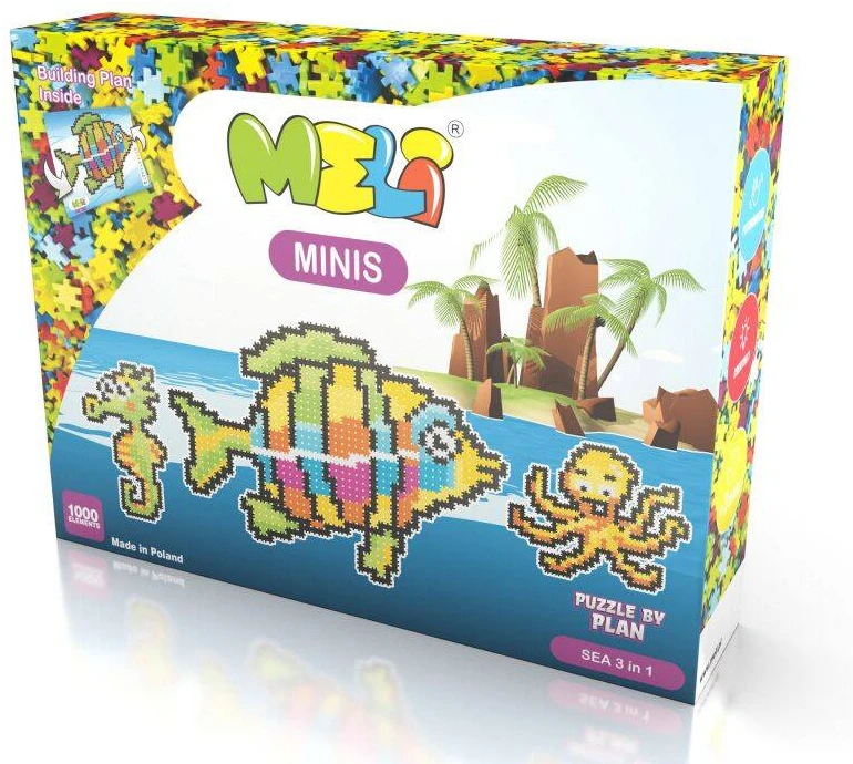 Konstruktorius Meli Minis Sea 3in1 1000 el.