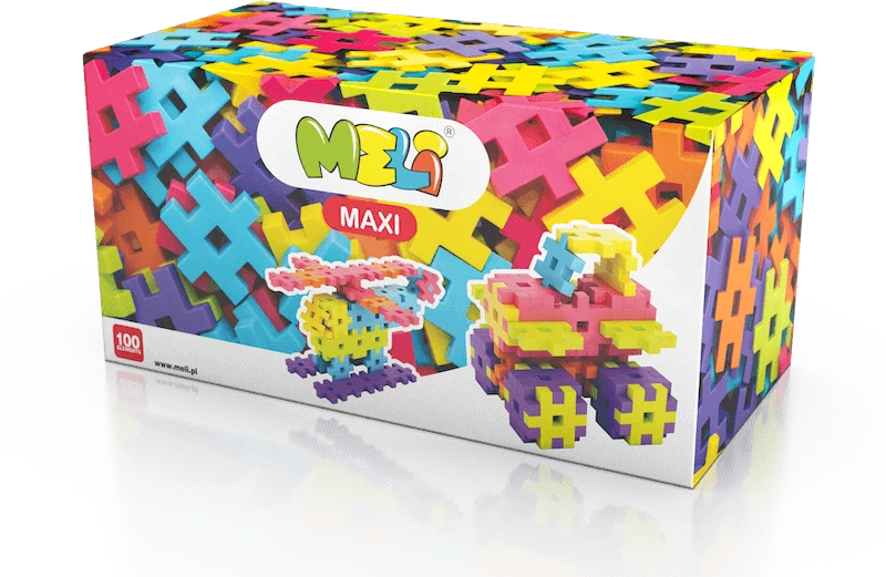 „Meli Maxi“ 100 dalių statybiniai blokai