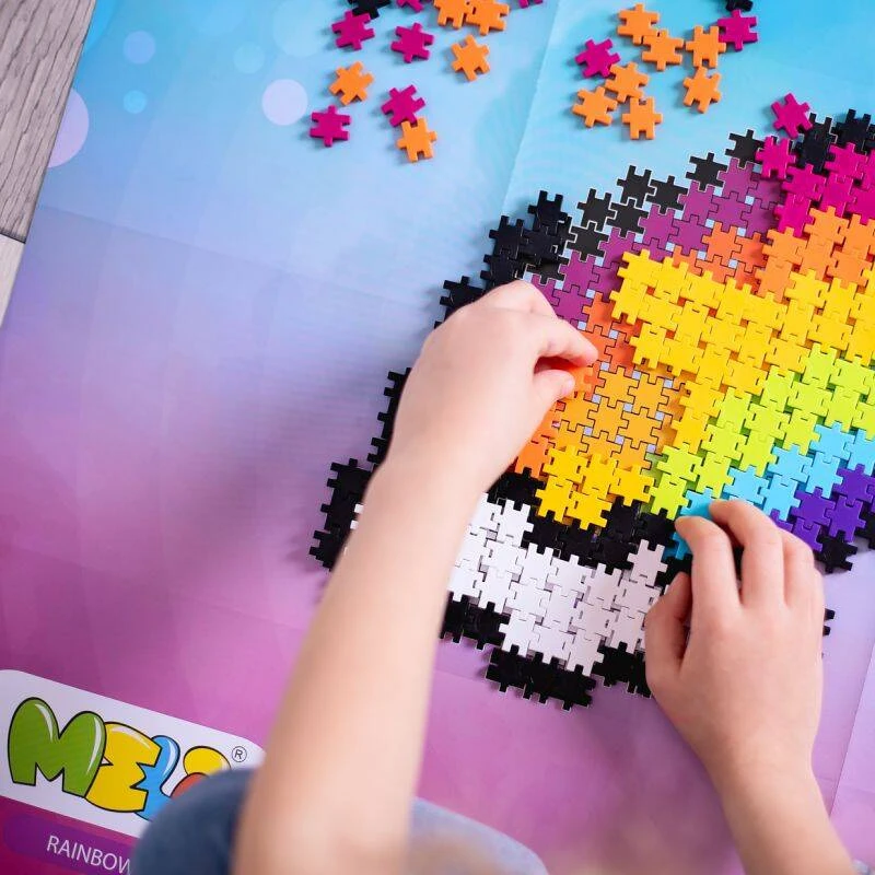 Meli Minis 2in1 kūrybinis 500 dalių konstruktorius vaikams nuo 4 metų, spalvotas