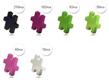 Konstruktorius Meli Minis Shells 2in1 500 el.