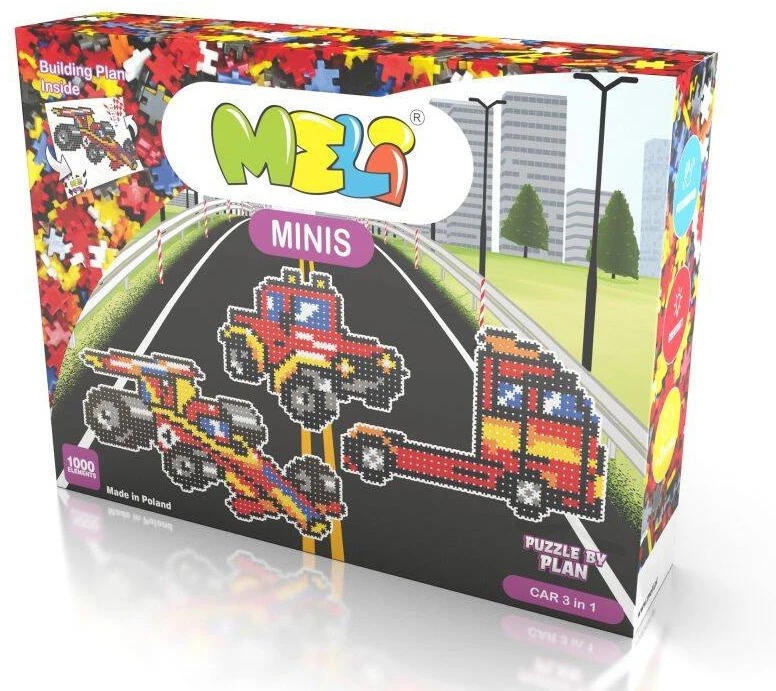 Konstruktorius Meli Minis Cars 3in1 1000 el.