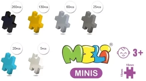 Konstruktorius Meli Minis Build 2in1 Thematic 500 el.