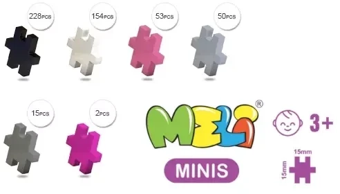 Konstruktorius Meli Minis Farm 2in1 500 el.