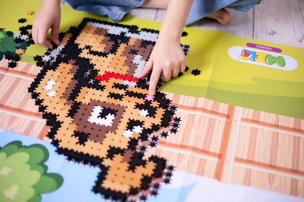 Meli Minis Friends kūrybinis konstruktorius 500 detalių, vaikams nuo 3 metų, spalvotas
