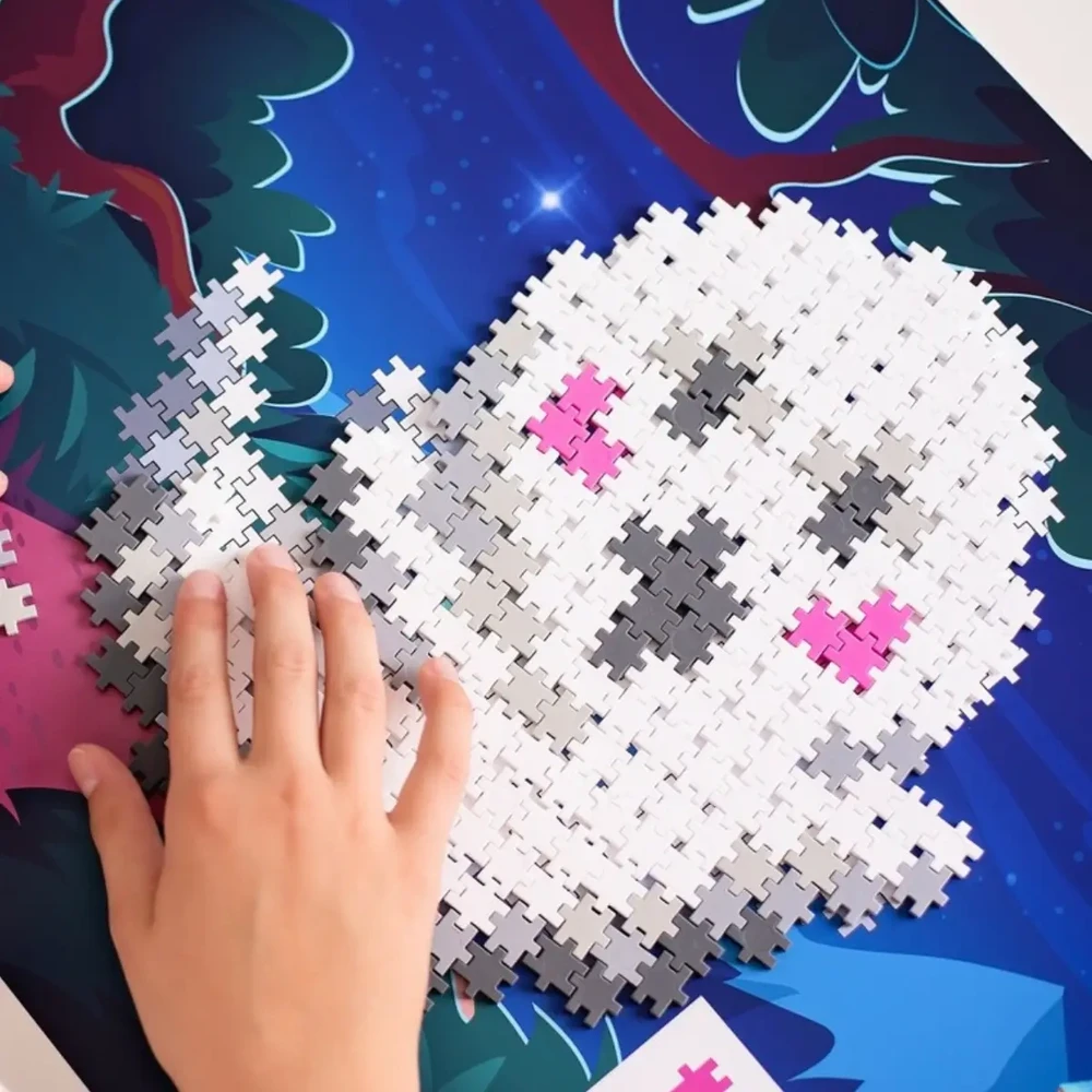 Meli Minis Ghost 250 dalių lavinamųjų konstruktorius vaikams nuo 4 metų, skatina kūrybiškumą, baltas