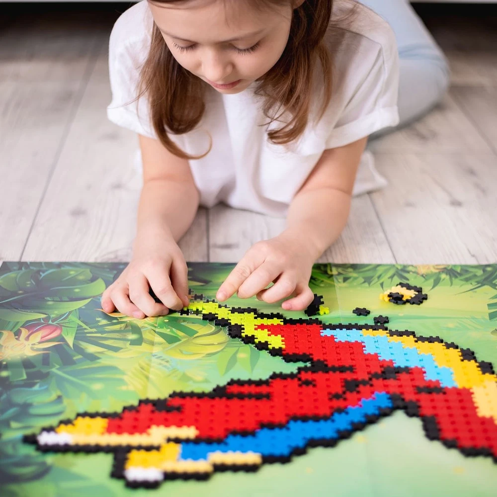 Meli Minis paukščių konstruktorius 2in1, 500 detalių, vaikams nuo 4 metų, spalvotas
