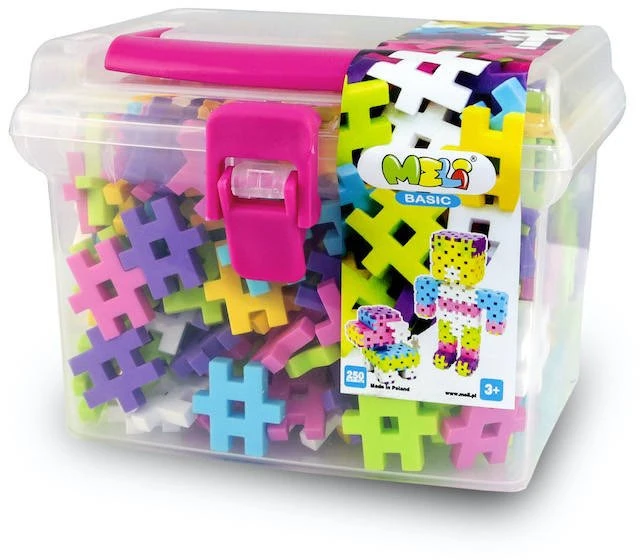 Kelioninis rinkinys Meli Basic Pink 250 el.