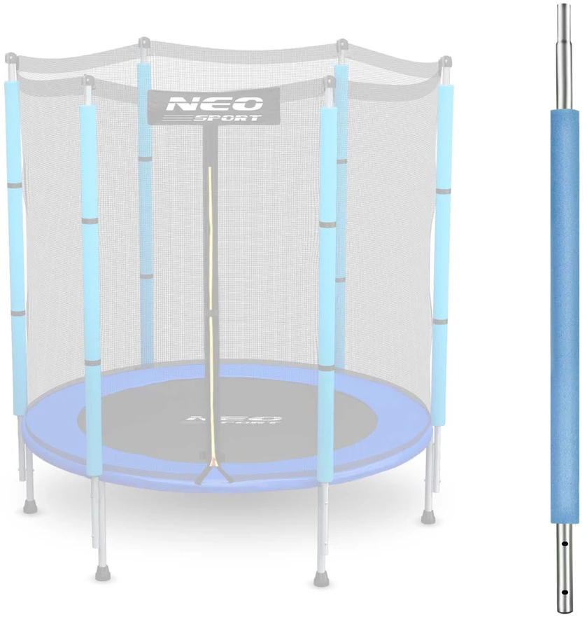 Mėlynas 4,5 ft apatinis stulpelis Neo-Sport batutui su išorine tinkline apsauga