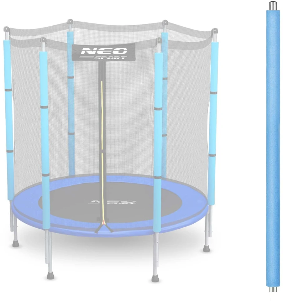 Mėlynas 4,5 ft viršutinis stulpas Neo-Sport lauko tinklinei batutui