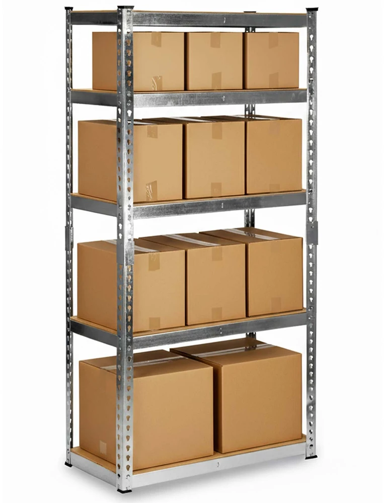 Metalinė sandėliavimo lentyna Humberg HR-853 183 x 90 x 40 cm sidabrinės spalvos