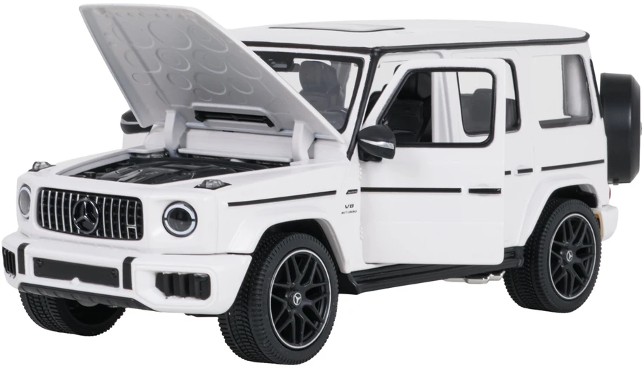 Metalinis automobilis 1:24 Mercedes AMG G63 baltas RASTAR