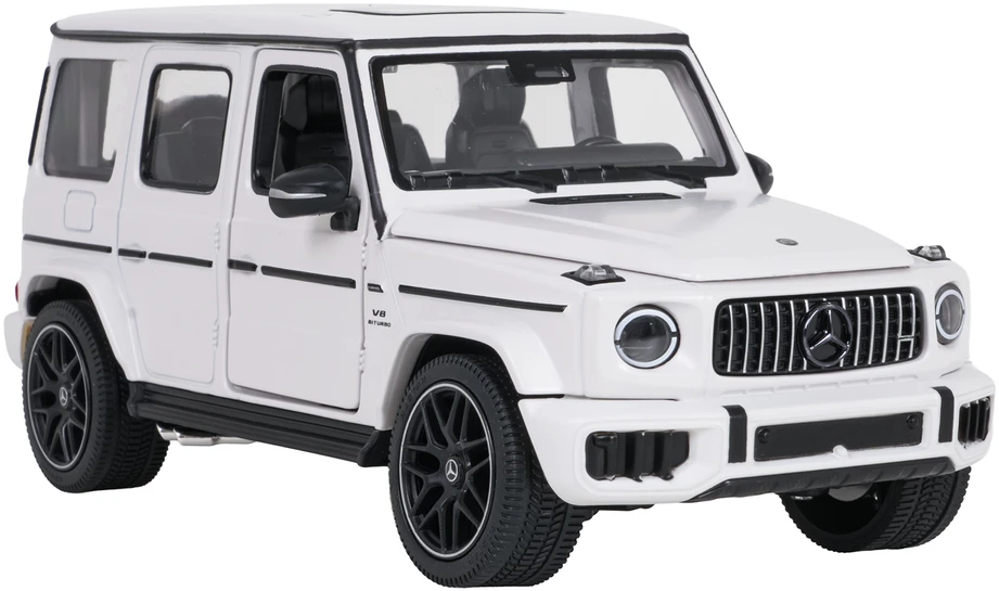 Metalinis automobilis 1:24 Mercedes AMG G63 baltas RASTAR