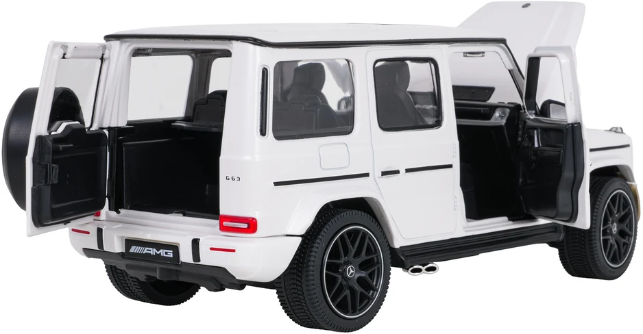 Metalinis automobilis 1:24 Mercedes AMG G63 baltas RASTAR