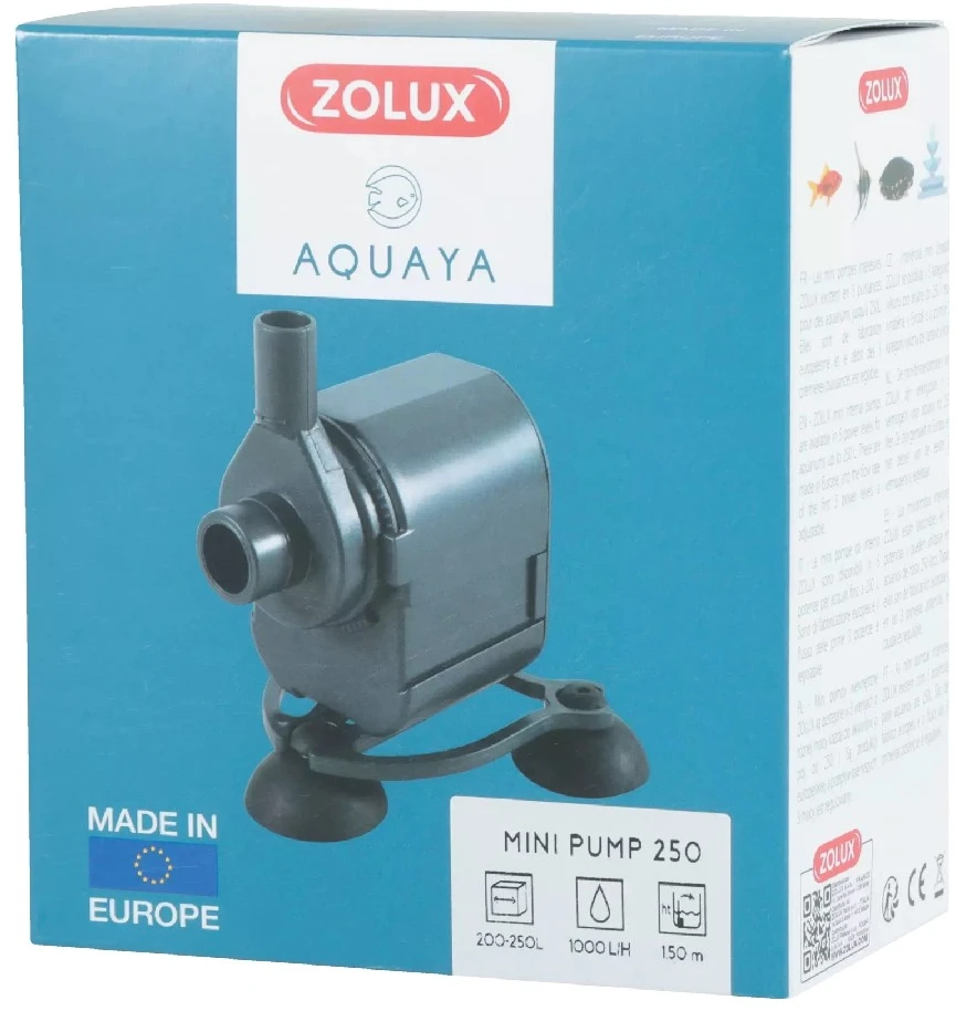 Mini akvariumo pompa „Zolux Aquaya 250“, 220–240 V, 50 Hz
