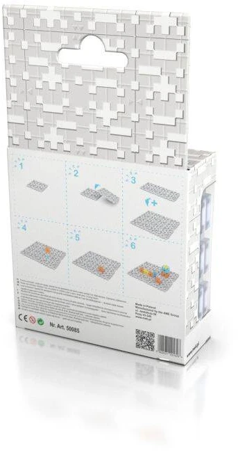 Modulinė 6 dalių statybinė bazė Meli Basic vaikams nuo 3 metų, skatina kūrybiškumą