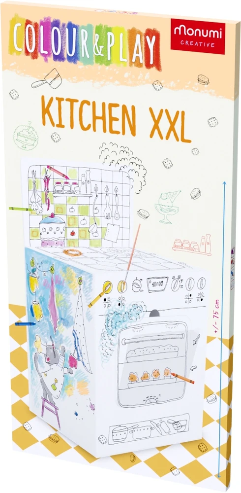 Monumi Spatial kitchen XXL knyga spalvinimui vaikams